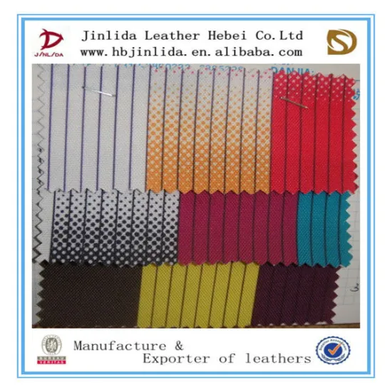 newly calenering PVC print oxford fabric for luggage