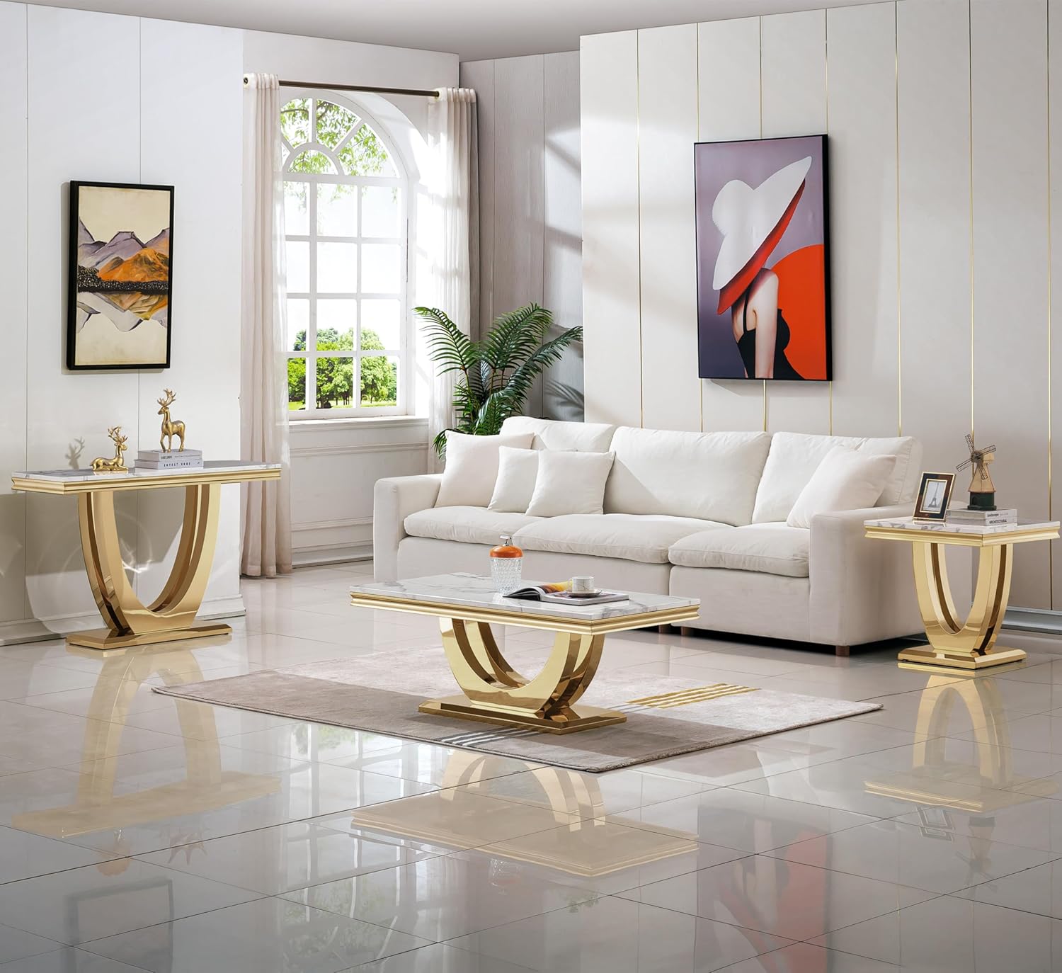 Modern hotel home coffee table