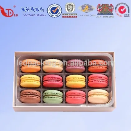 Customized clear macaron box ,macaron trinket box,