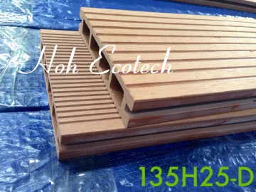 grooved board hoh eco recycle outdoor patio moisture-resistant pest-proof wpc deckings