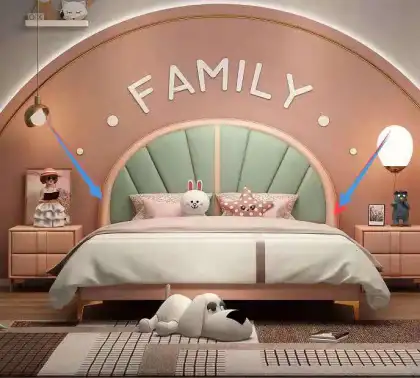 Newest design solid wood bed with good mattress