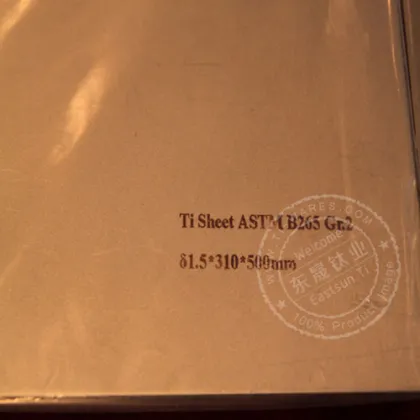 Baoji Eastsun Titanium Industry specialize in Gr2 Titanium sheets for industrial
