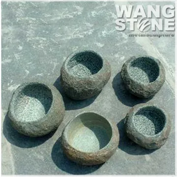 Hot Sale Ball Shape Stone Flower Pot