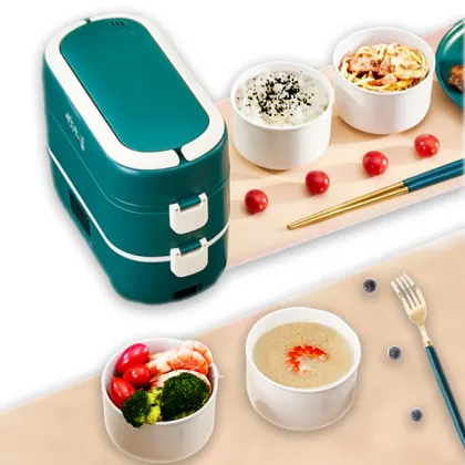 7-Day Shipping Stainless Steel Heated Electric Lunch Box - Bear Brand for Office