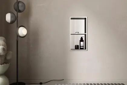 SUS304 Handmade Silver Bathroom Shower Niche