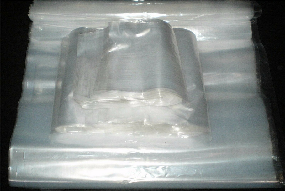 large clear polythene bags