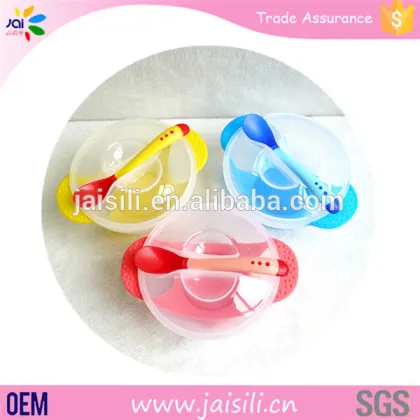 New Baby Products Baby Suction Bowl Set PP Plastic Bowl with Spoon