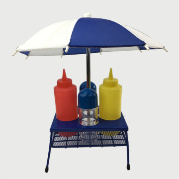 6pcs plastic BBQ picnic table condiment set