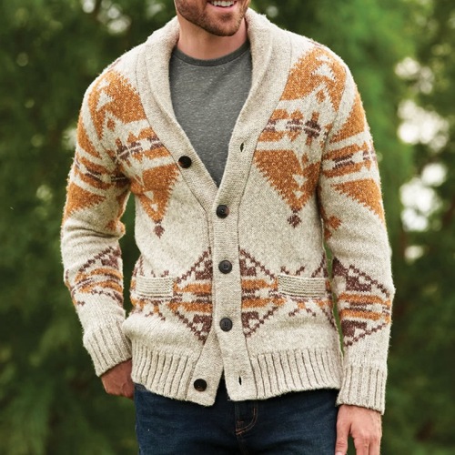 Men's Shawl Lapel Cardigan Sweaters