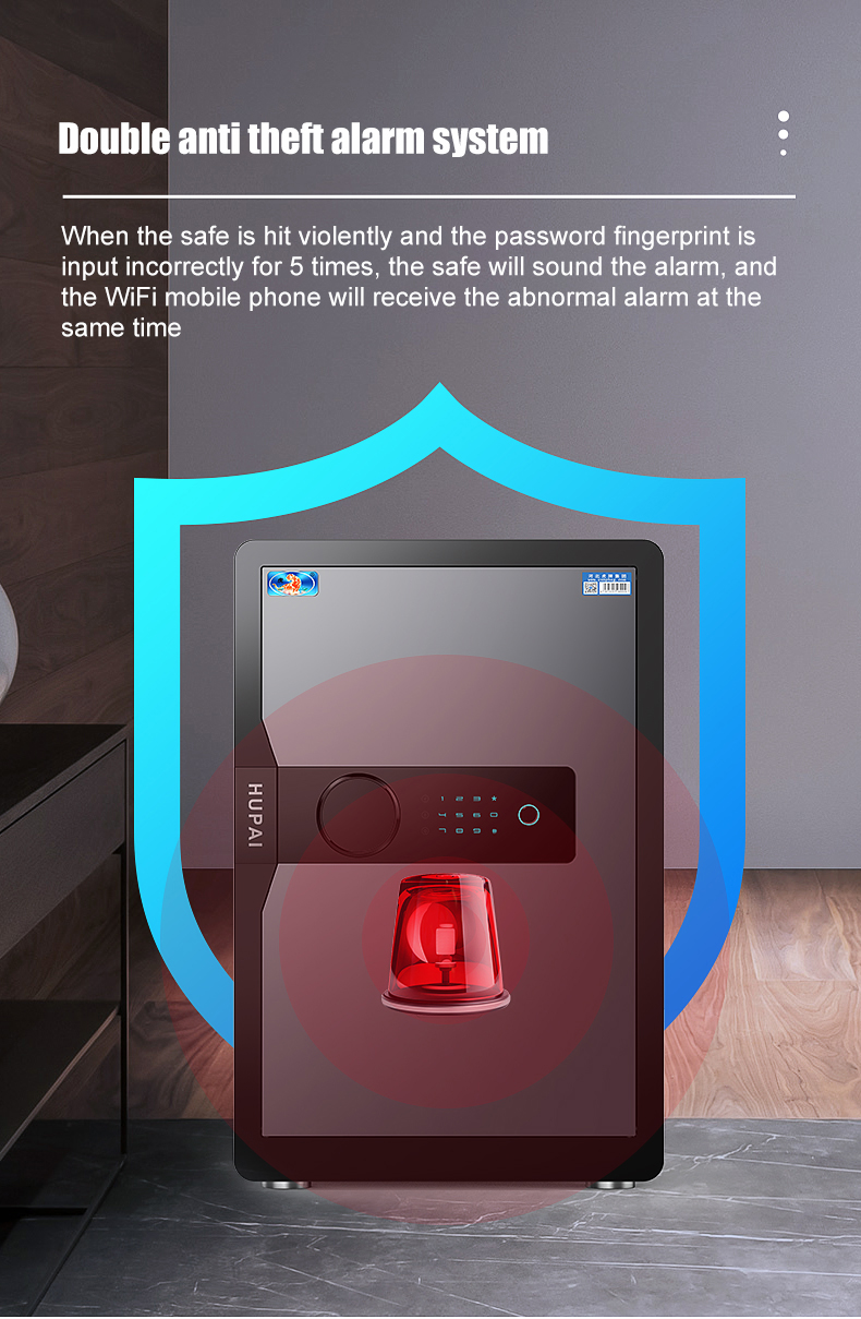 YIH fingerprint safe alarm system