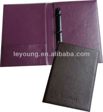 Hotel Leather Room Service Folder Cover With Ring Bound