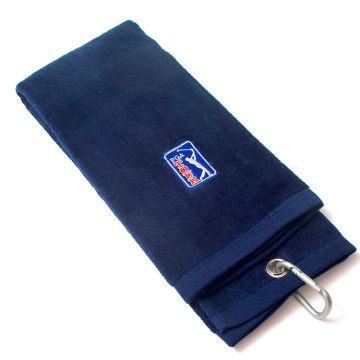 Sportmicrofiber/katoenen golfhanddoek aangepast logo