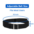 Senior Black Metal Buckle Gait Belt