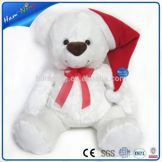 20" electronic Christmas gift items wholesale plush white bear toys                        
                                                                                Supplier's Choice