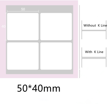 Label termal fanfold untuk printer label termal