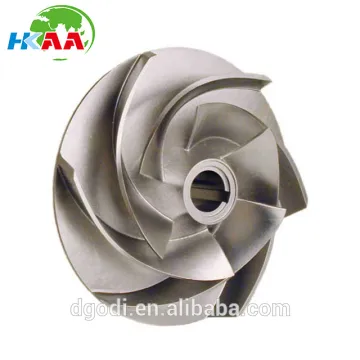 Industrial semi-open pump impeller