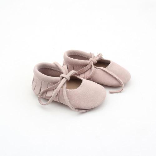 Wholesale mocassins de couro sapatos de bebê meninas