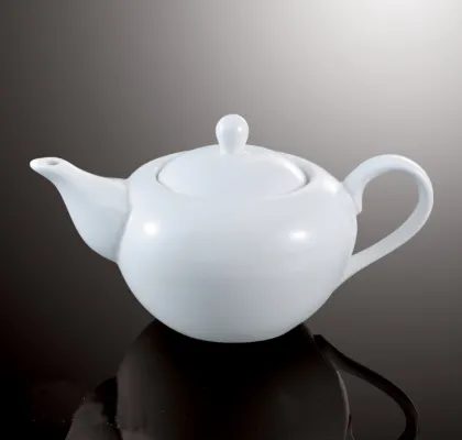 650ML White Porcelain Tea Pot