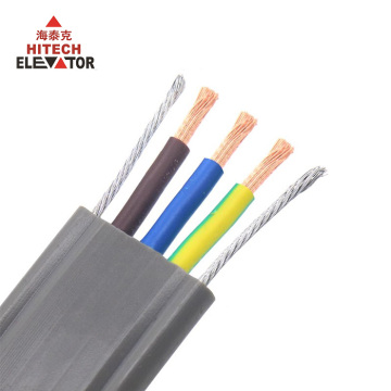 Elevator Air Conditioner Traveling Cable 3*2.5mm² Steel Wire Flat Cable