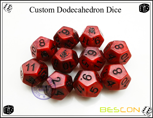 Custom Dodecahedron Dice