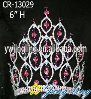 Pink Fashion hair accessories rhinestone crowns and tiaras