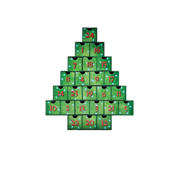 Christmas Tree Advent Calendar Treasure Box