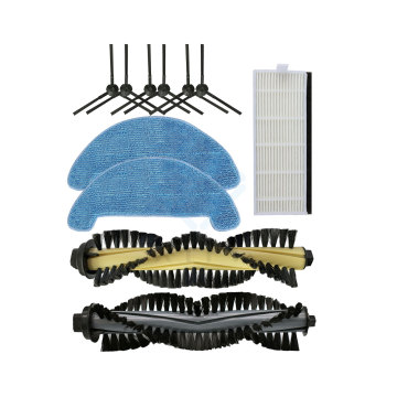Comprehensive Accessory Pack for iLife Sweeping Robots: A4, A4S, A40 - Includes Filters, Edge Brushes, Cloths, and HEPA Filter Elements