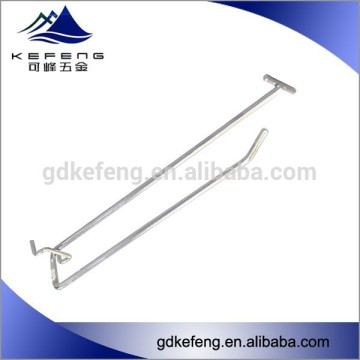 double wire peghook, pegboard hook display KF-J005
