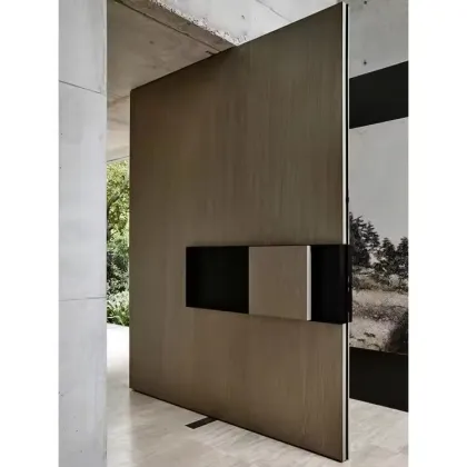 Modern Office Pivot Door Security Airtight Entrance