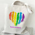 Love Is Love Custom Print Canvas Bag