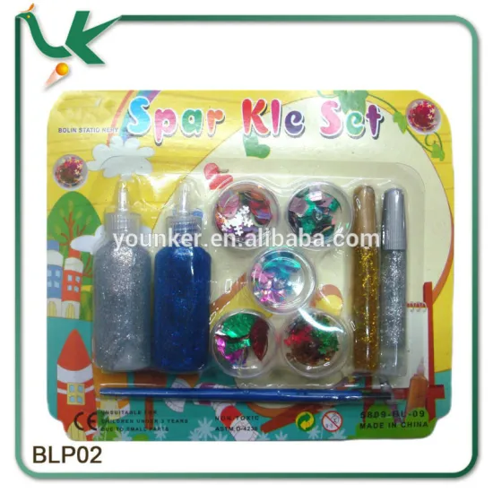 Wholesale DIY Colourful Glitter Glue and Sequins Set