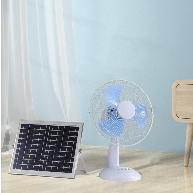 Super ruhiger Haushalt Solaraufladbarer Fan