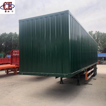 2 axles Box Semi Trailer