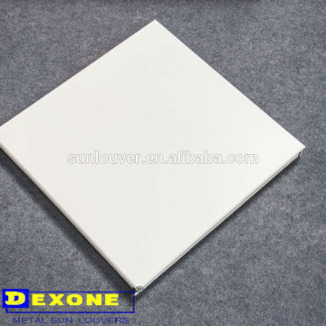 Clip in suspended metal ceiling aluminium ceiling tiles 600*600mm pe finish