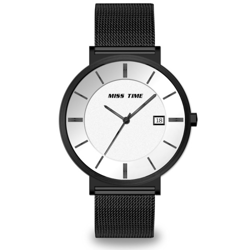 hottest ultra thin mininalist quartz watch leather band