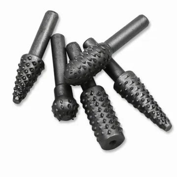 5pcs Woodworking Steel Rotary Rasp File 1/4" Shank Rotary Craft Files Rasp Burrs Wood Bits Grinding Power Carving Hand Tool
