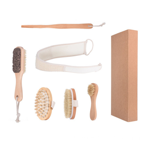 customized wooden bath sets spa shower gift set