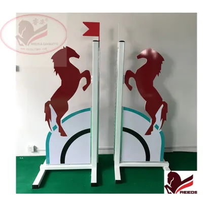Aluminum Barriers and Standards for Horse Jumps
