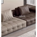 Leather comfortable living room sofa