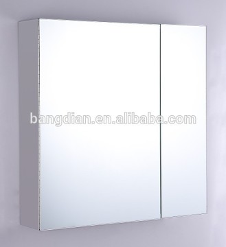 Double door design stainless steel mirror cabinet