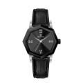 Octogone Design Watch en quartz en acier inoxydable