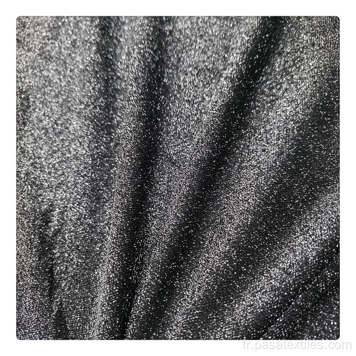 tissu métallique tricoté en lurex tissé polyester spandex