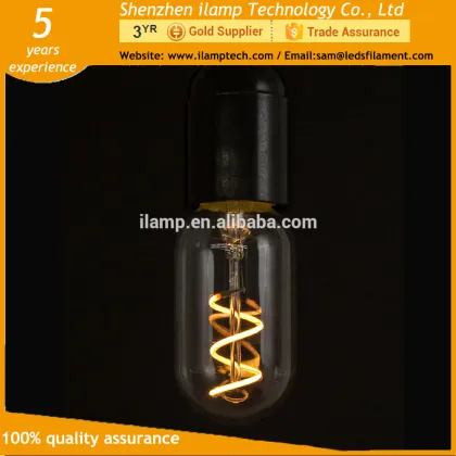 ilamptech General Lighting Service Amber LED Edison Bulb 2W T45 LED Bulb
