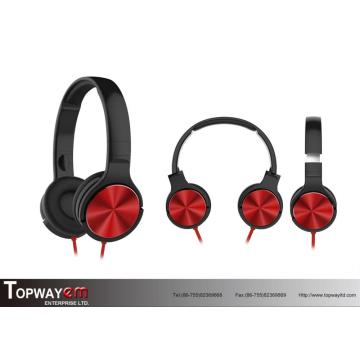 Adjustable and swivel wired headphone with mic