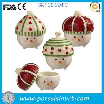 Lovely children design decorate home best sell Ceramic Candle Pot