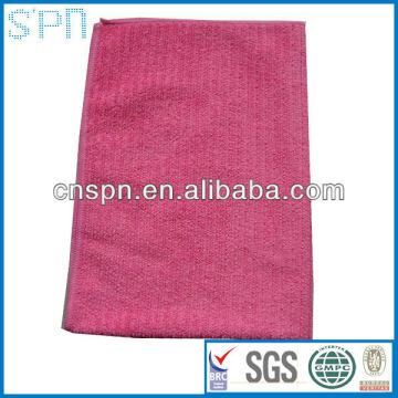 OEM strip pattern microfiber cleaning cloth