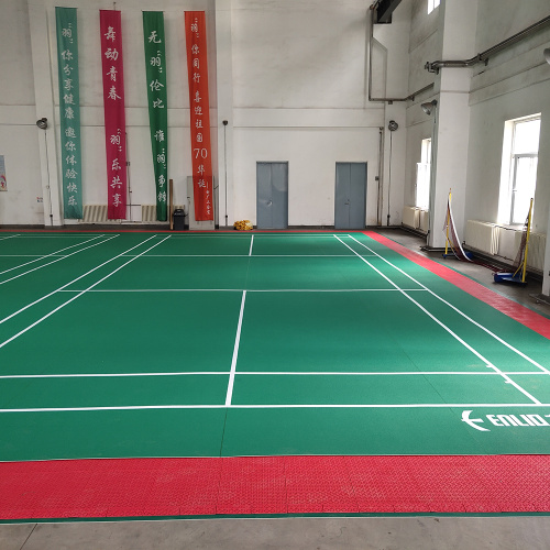 Indoor badmintonbaan PVC sportvloeren