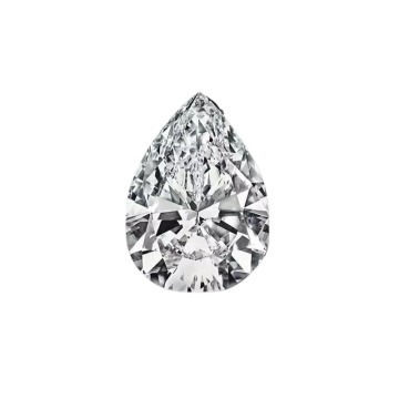 Pear Cut VVS Clarity Moissanite Stone for Jewelry Making with Authenticity Certificate