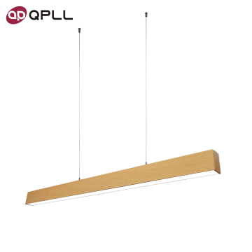 Dimmable Modern Wooden LED Linear Pendant Ceiling Light