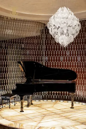 Wayfair modern luxury white glass chandelier